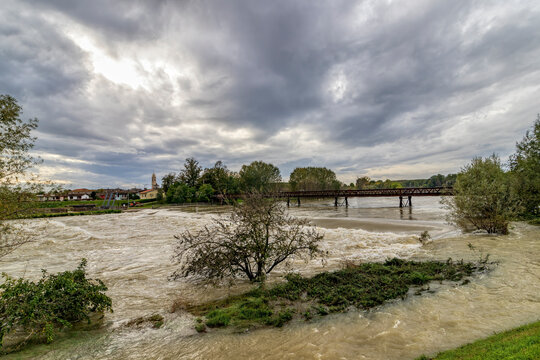 piena del fiume Oglio