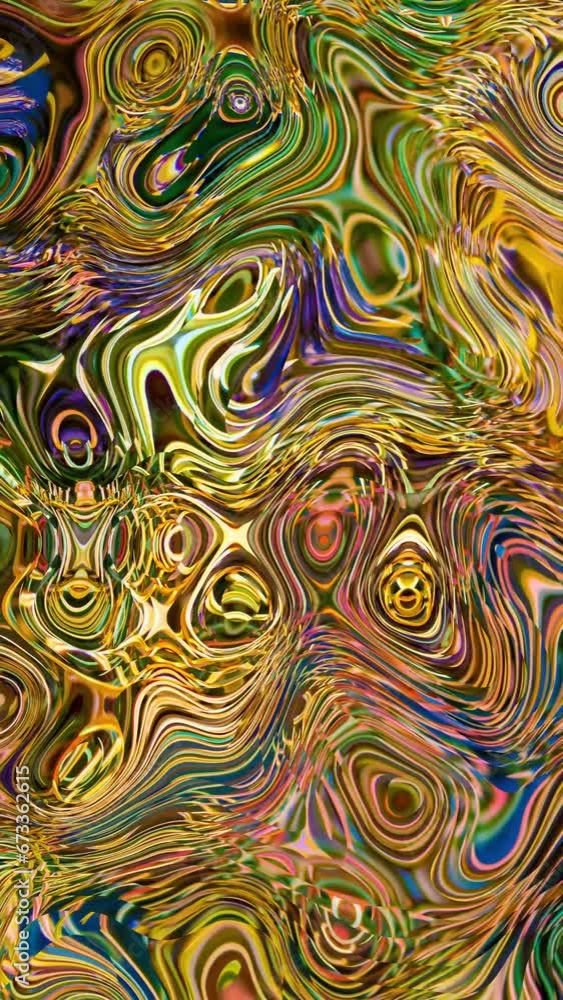 Poster abstract colorful vertical wavy background. animated loop backdrop video with copy space.