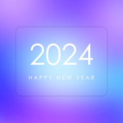 Happy new year 2024 design minimalistic and modern for branding , poster's, banner, greeting and new year 2024 celebration
