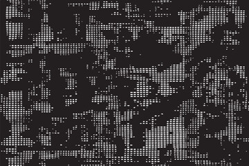 vector illustration of black digital texture on white background 