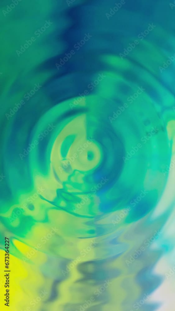 Poster abstract ripple background video. vertical green background. animated seamless loop backdrop.