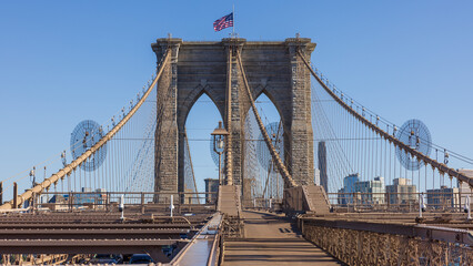 The Brooklyn bridge 