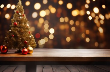 Fototapeta na wymiar Cozy holiday setup with festive decor