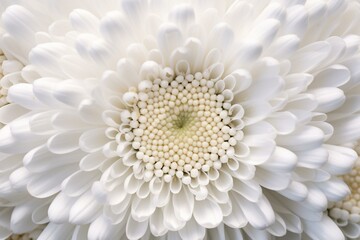 Asteraceae flower in white color on a floral backdrop. Generative AI