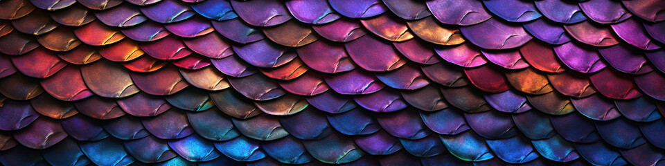 Obraz premium Colorful scale pattern