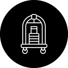 Luggage Cart Icon