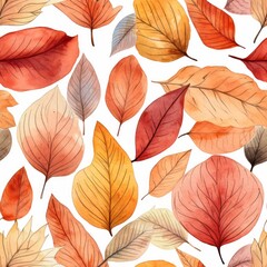 A clip art-style watercolor drawing featuring a pile of leaves in autumn.