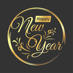 Happy New Year typography