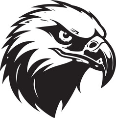 eagle, bird, vector, head, illustration, animal, cartoon, wild, tattoo, nature, animals, wildlife, mascot, logo, hawk, symbol, griffin, feather, freedom, black, falcon, emblem, design, beak, art