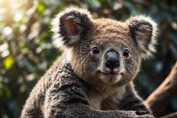 nice close up of a cute koala. ai generative