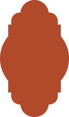 Islamic shape Ramadan window frame design. Turkish and Indian ornament. Arabic door arch. Oriental architecture element