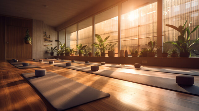 Urban Zen: Minimalistic Yoga Classes Embracing Beautiful Sunlight in the Big City