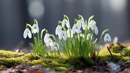 Obraz premium spring flowers in the grass