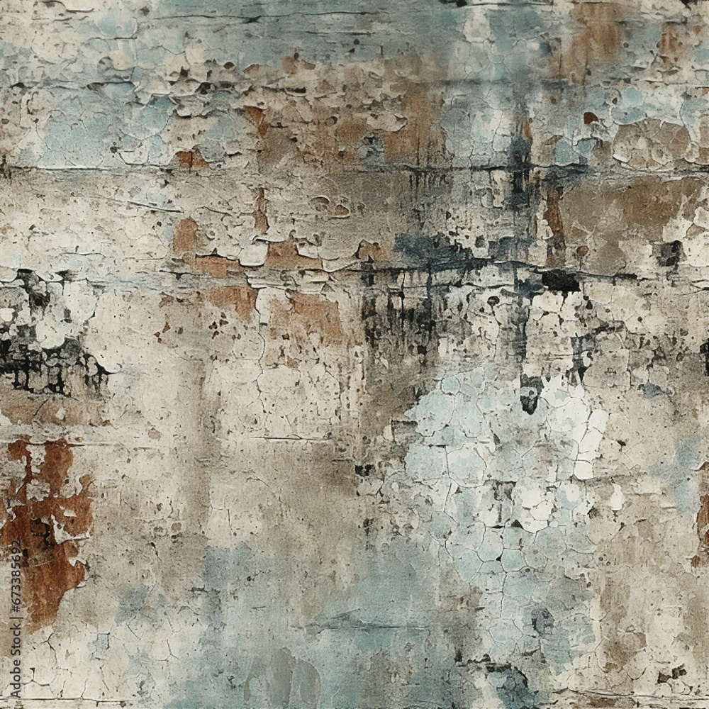 Poster tattered textures and worn surfaces pattern