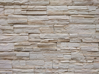 Great stone wall background and White stone wall texture