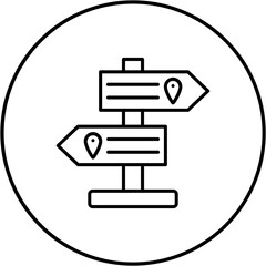 Fototapeta premium Signpost Icon