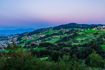 Swiss Alpine Majesty: Appenzell's Sunset Splendor