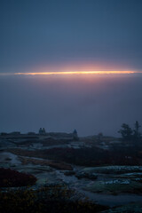 Sunrise from the top of Cadillac Mountain in Acadia National Park