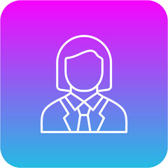 Female Accountant Icon