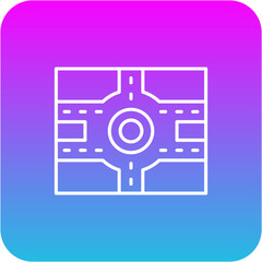 Road Intersection Icon