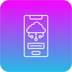 Mobile Cloud Icon