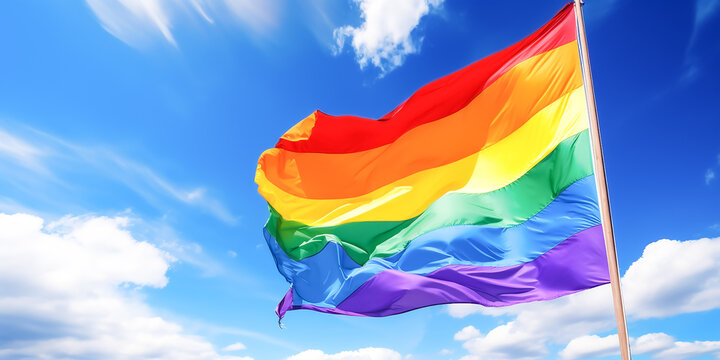 Regenbogen Hintergrund KI