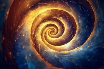 Abstract spiral background. Captivating spiral and vortex shapes.