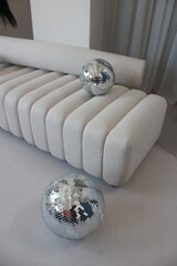 Room with discoballs