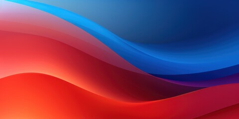 A wavy gradient from blue to red, background