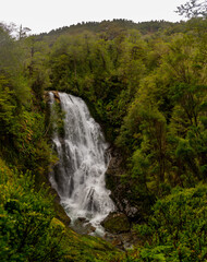 waterfall on carretera austral