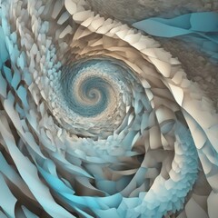 background with swirls An ice abstract spiral art with a dynamic and organic design. 