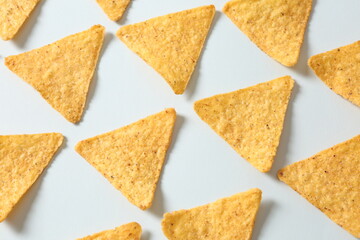 chips on a colored background