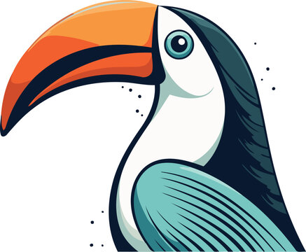 recommend clip art: Toucan bird icon. Cartoon illustration of toucan bird vector icon for web