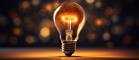 The innovative concept is represented by the image of a light bulb