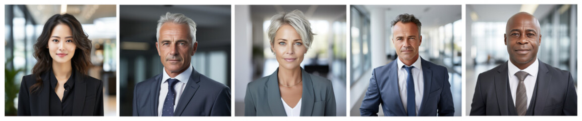 Corporate portrait  shoot of business people, directors, management stuff of international company. Handsome professional people  