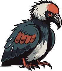 Obraz premium Eagle vector illustration on white background. Vector illustration of vulture.