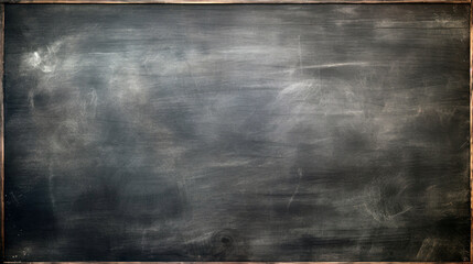 Chalk blackboard background with wooden frame - Powered by Adobe