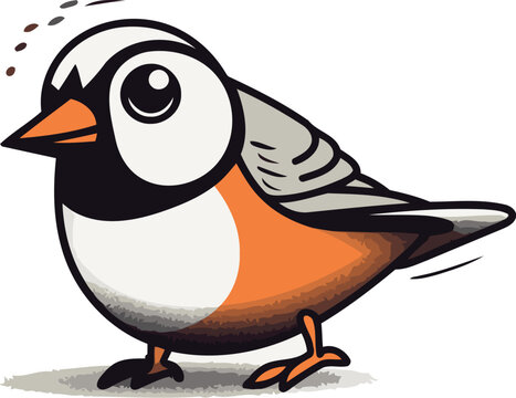 recommend clip art: titmouse on white background. vector illustration. eps 10