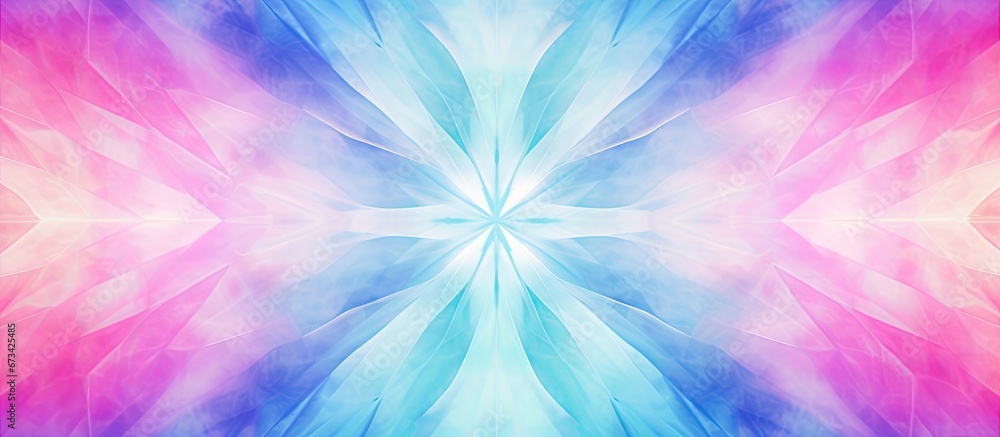 Poster a high resolution funky textile featuring a retro geometric mirror pattern that creates a seamless w