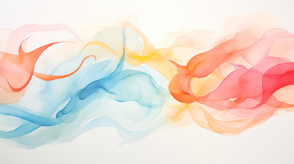 Evocative Watercolor Flow of Petals and Artistic Patterns