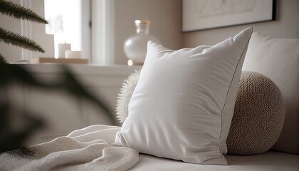 white pillow Generated in Ai