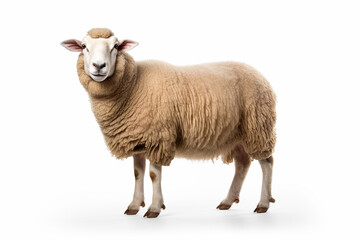 Sheep Isolated On White, Sheep In White Background, Sheep