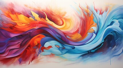 Fototapeta na wymiar a captivating and colorful whirlwind, a masterpiece of abstract artistry.