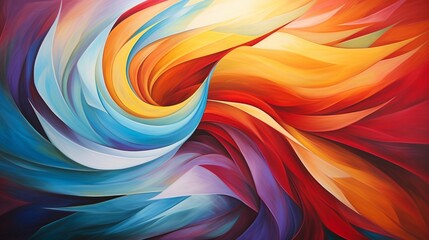 Obraz premium a captivating and colorful whirlwind, a masterpiece of abstract artistry.