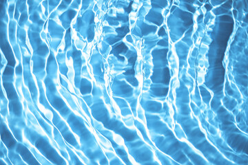 Beautiful water texture with waves. blue color, water background