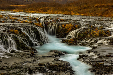 Fototapeta na wymiar Bruarfoss-Wasserfall in Island