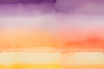 Obraz na płótnie Canvas Sunset gradient watercolor wallpaper, Sunset watercolor wallpaper, Sunset watercolor background