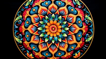 a mesmerizing and intricate mandala, every color a brushstroke of wonder.