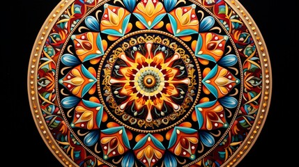 a mesmerizing and intricate mandala, where every color tells a story of the cosmos.