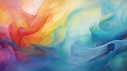 Obraz premium an ethereal and enchanting abstract creation, a dance of colors and shapes that mesmerizes.